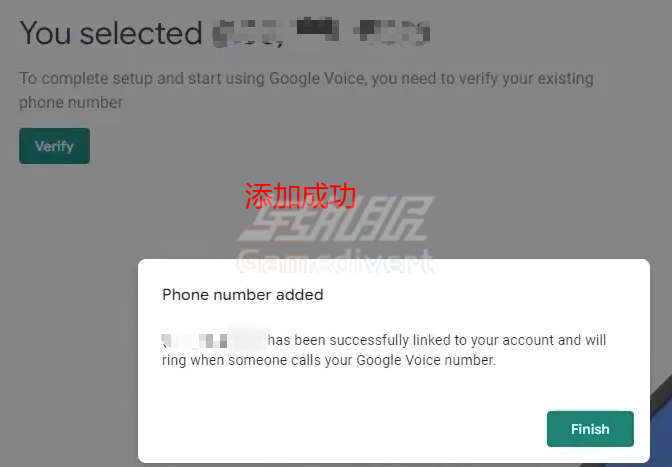 添加成功 添加成功,Google Voice账号购买,Google Voice账号注册流程,Google Voice账号充值,Google Voice账号注册准备,Google Voice账号如何保号