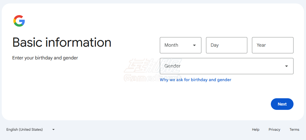 填写姓名、出生日期等基本信息 Google,谷歌,全球谷歌账号购买,美区谷歌账号注册,多地区谷歌账号,Google Play地区解锁,如何购买美区谷歌账号,日本谷歌账号注册教程,谷歌账号地区切换方法,跳过手机号验证注册谷歌,谷歌账号安全购买渠道,香港谷歌账号注册,谷歌账号地区限制解除