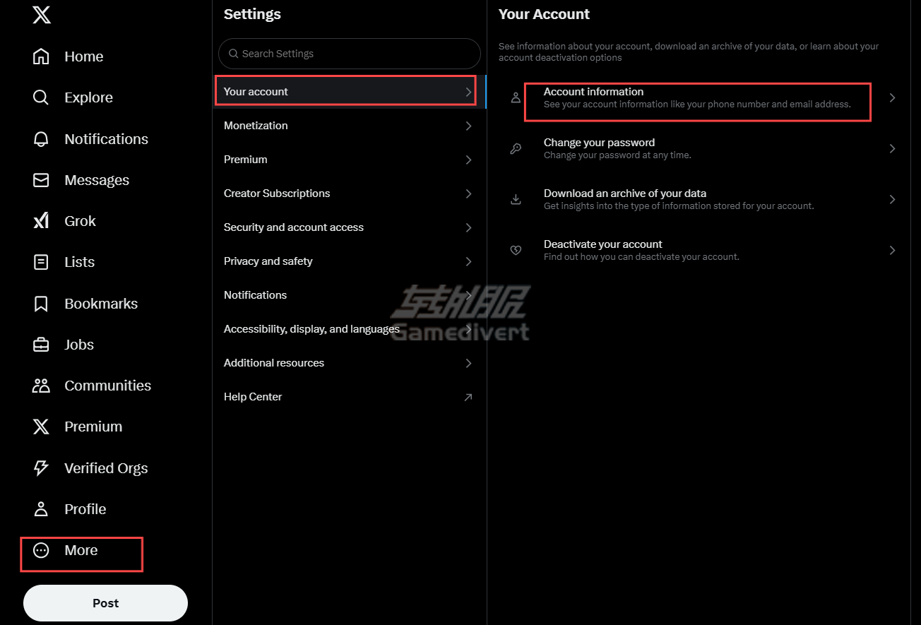 通过账户设置查看(需保持登录状态) 推特,Twitter,X,推特用户名找回,X账号用户名忘记怎么办,推特用户名和显示名称区别,推特忘记密码和用户名,推特账号找回方法,推特用户名查看,推特蓝V购买,推特账号购买,推特官网,推特如何使用