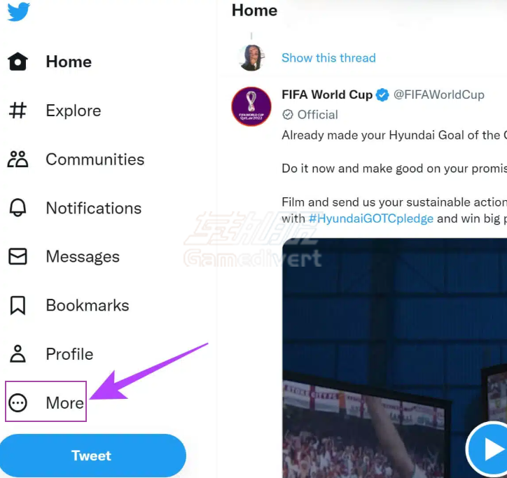 点击左侧导航栏的更多选项 Twitter,推特,X,Twitter存档下载,推特数据备份,获取推文历史记录,推特账户数据导出,X平台数据存档,推特存档内容解析,推特存档常见问题,X怎么查看历史浏览记录,推特X首页,推特X账号购买,推特X官网,推特X如何访问