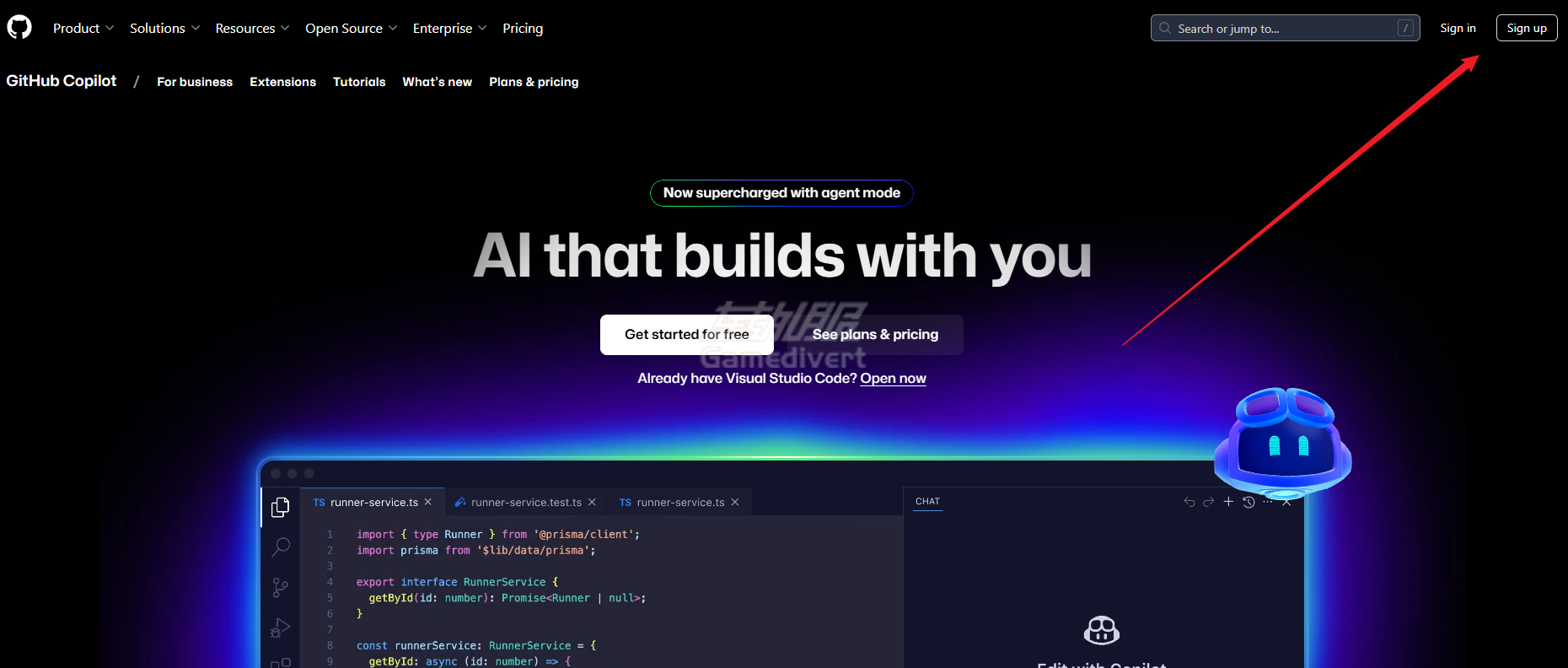 访问 GitHub Copilot 官网 GitHub,GitHub Copilot,AI 编程助手,GitHub Copilot Pro如何订阅,GitHub Copilot Pro代订阅,注册 GitHub Copilot,Copilot Pro 订阅,VS Code 插件,代码生成,代码补全,Visual Studio Code,GitHub Copilot 教程