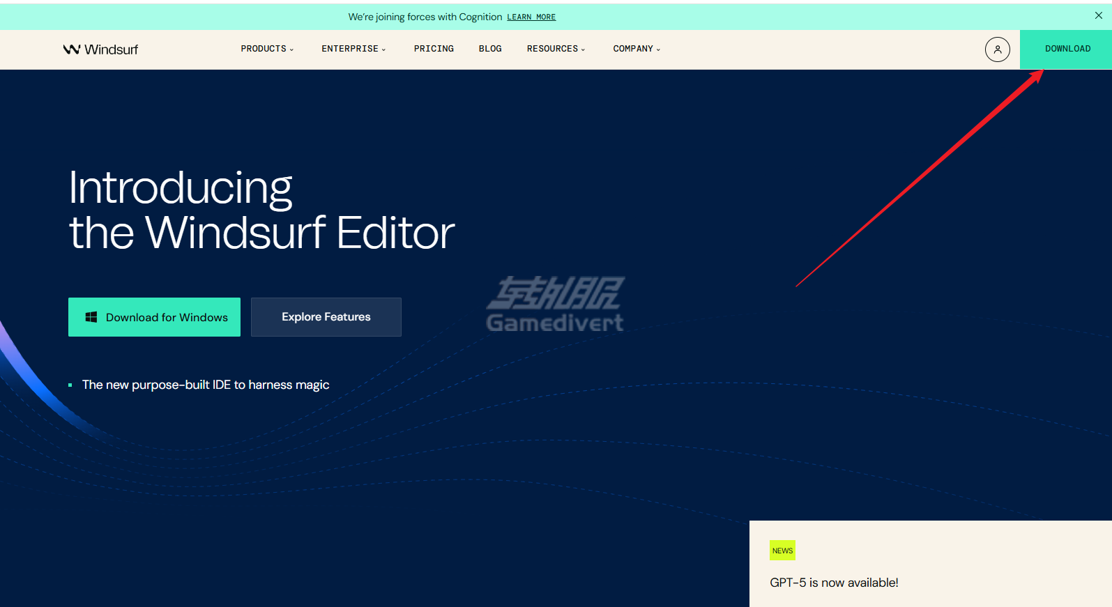 进入Windsurf官网 Windsurf, Windsurf安装, Windsurf注册, Windsurf账号购买,Windsurf会员账号,Windsurf订阅, Windsurf使用教程, Windsurf汉化, Windsurf Cascade功能, Windsurf会员, Windsurf免费使用, Claude 3.7