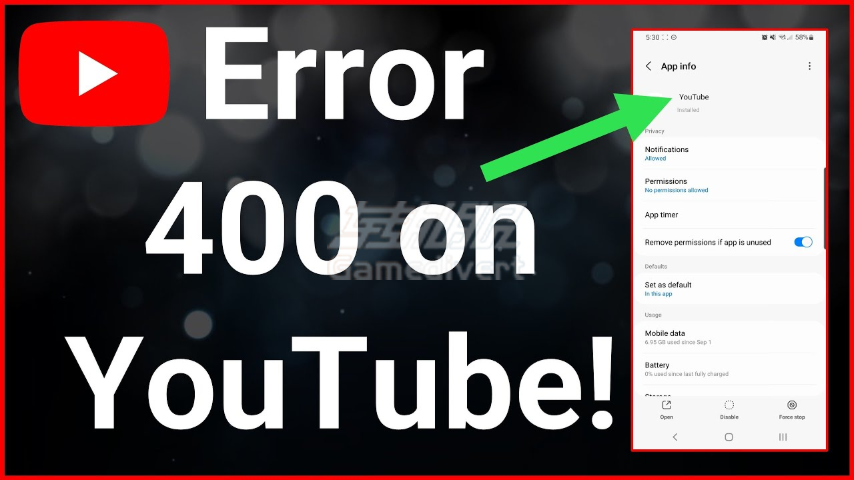 YouTube,YouTube 账号购买,YouTube 400 错误, YouTube Server 400 修复, YouTube 报错怎么办, YouTube 移动端报错, YouTube 网页打不开, 视频播放错误 400