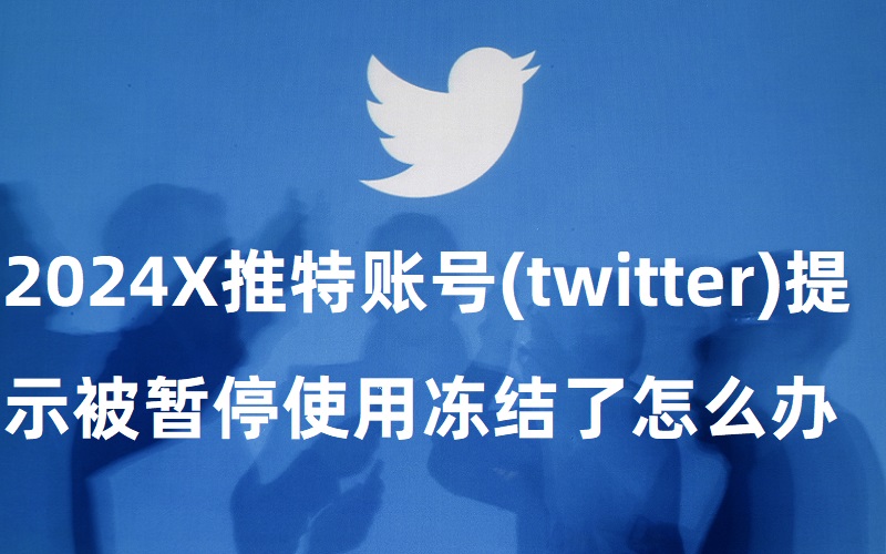 2024X推特账号(twitter)突然提示被暂停使用冻结了怎么申诉最有效？